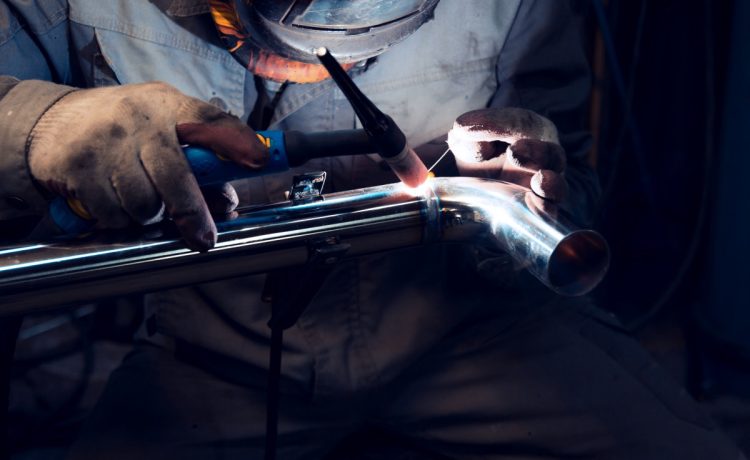 TIG welding of polished stainless steel pipe